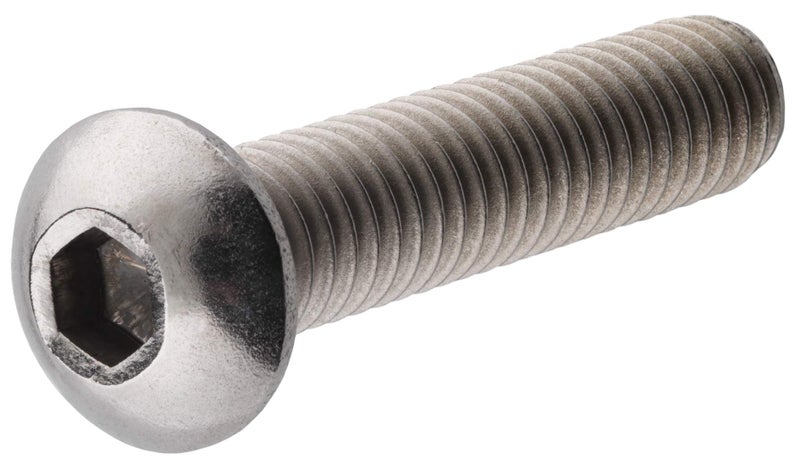 Hillman The Hillman Group 44002 10-32 x 1-Inch Button Socket Cap Screw, Stainless Steel, 15-Pack - Image 1